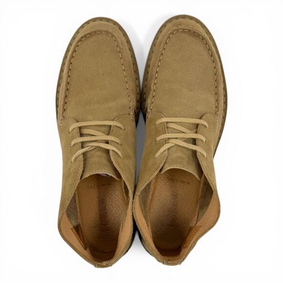 J. Crew Men\'s Macalister Moc Toe Suede Chukka Boot Stone Made In Italy Size 9 main image 8
